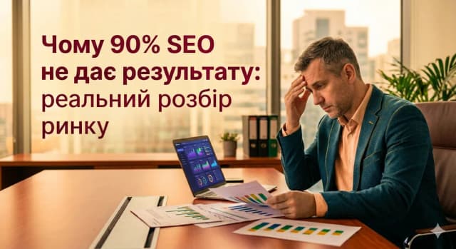 Чому 90% SEO не дає результату: реальний розбір ринку