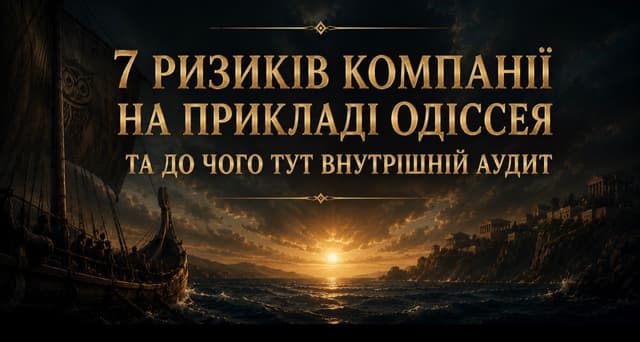7 ризиків компанії на прикладі Одіссея та яка роль внутрішнього аудиту.