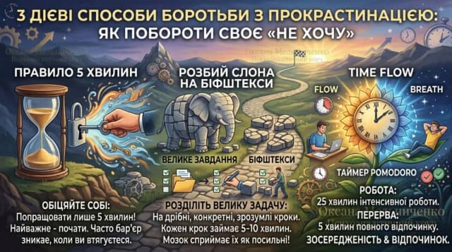 3 дієві способи боротьби з прокрастинацією: як побороти своє «не хочу»